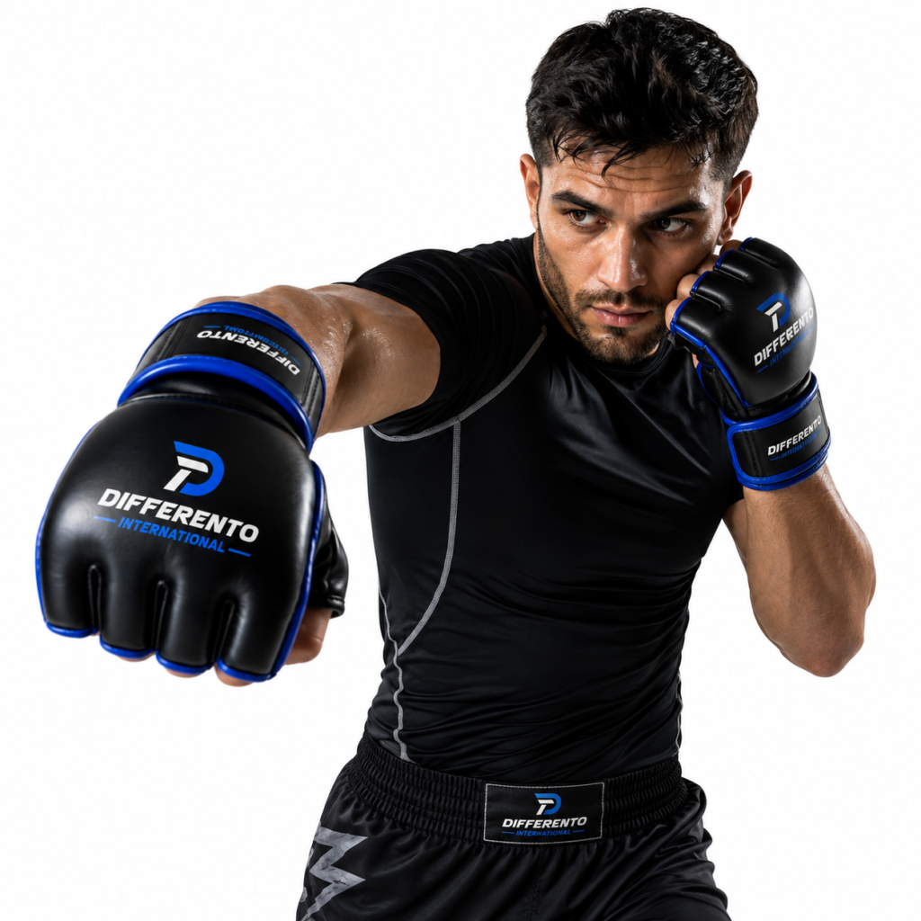 Maya hide leather MMA gloves with EVA foam padding
