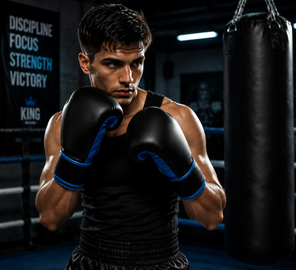 Custom OEM fighting gloves in genuine leather with private label branding