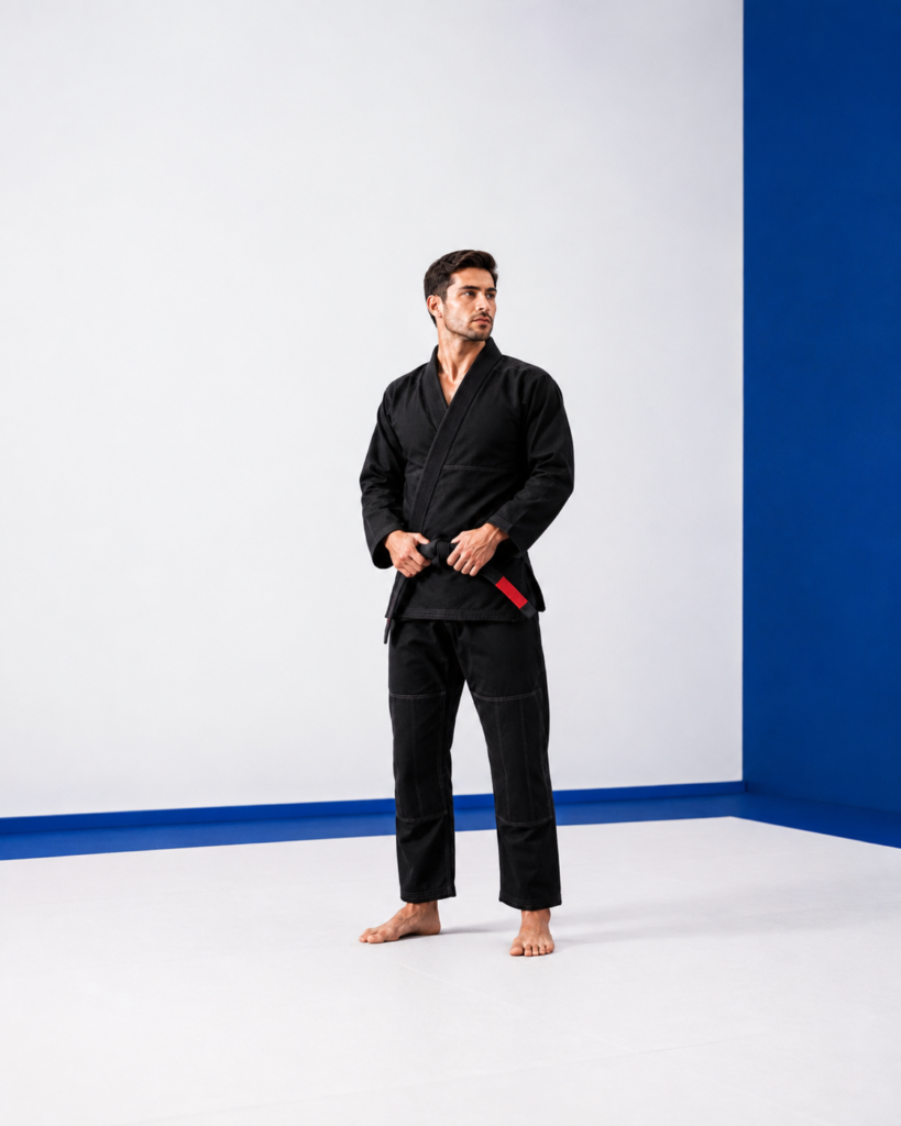 Custom private label BJJ kimonos with brand embroidery