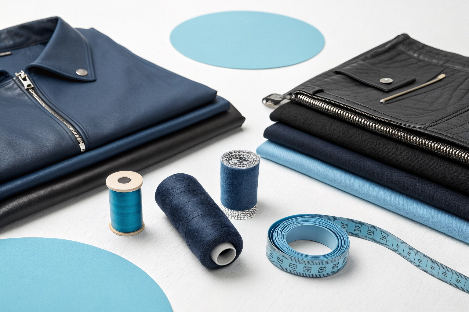 Premium quality apparel materials showcase